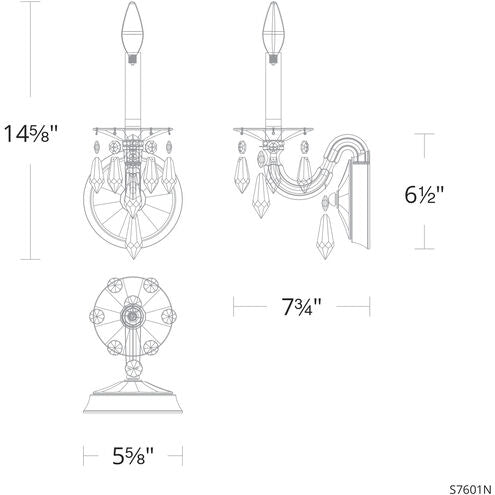Schonbek Napoli S7601 Wall Sconce