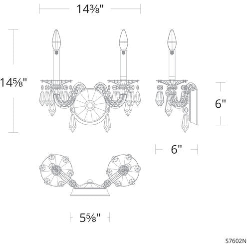 Schonbek Napoli S7602 Wall Sconce