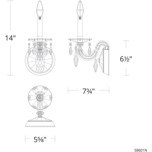 Schonbek San Marco S8601 Wall Sconce