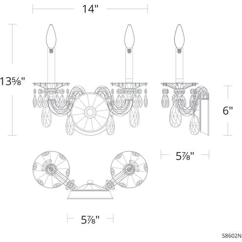Schonbek San Marco S8602 Wall Sconce