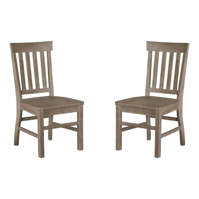 Magnussen Home Tinley Park Dove Tail Grey Side Chair Set of 2