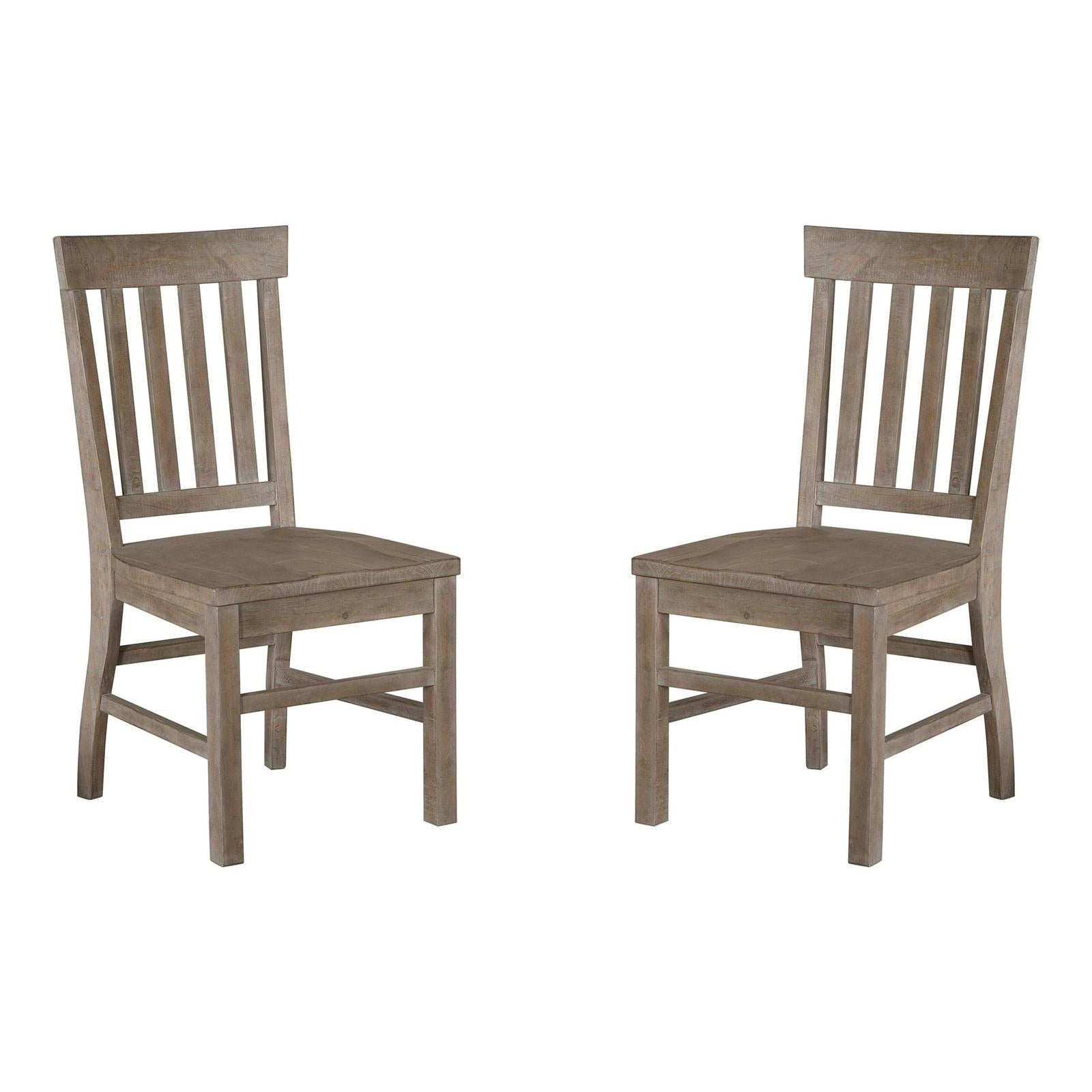 Magnussen Home Tinley Park Dove Tail Grey Side Chair Set of 2