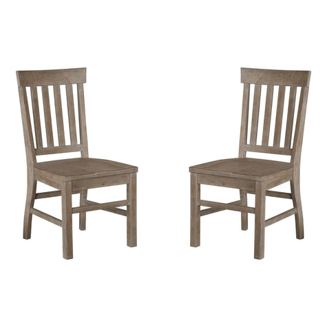 Magnussen Home Tinley Park Dove Tail Grey Side Chair Set of 2