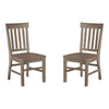 Magnussen Home Tinley Park Dove Tail Grey Side Chair Set of 2