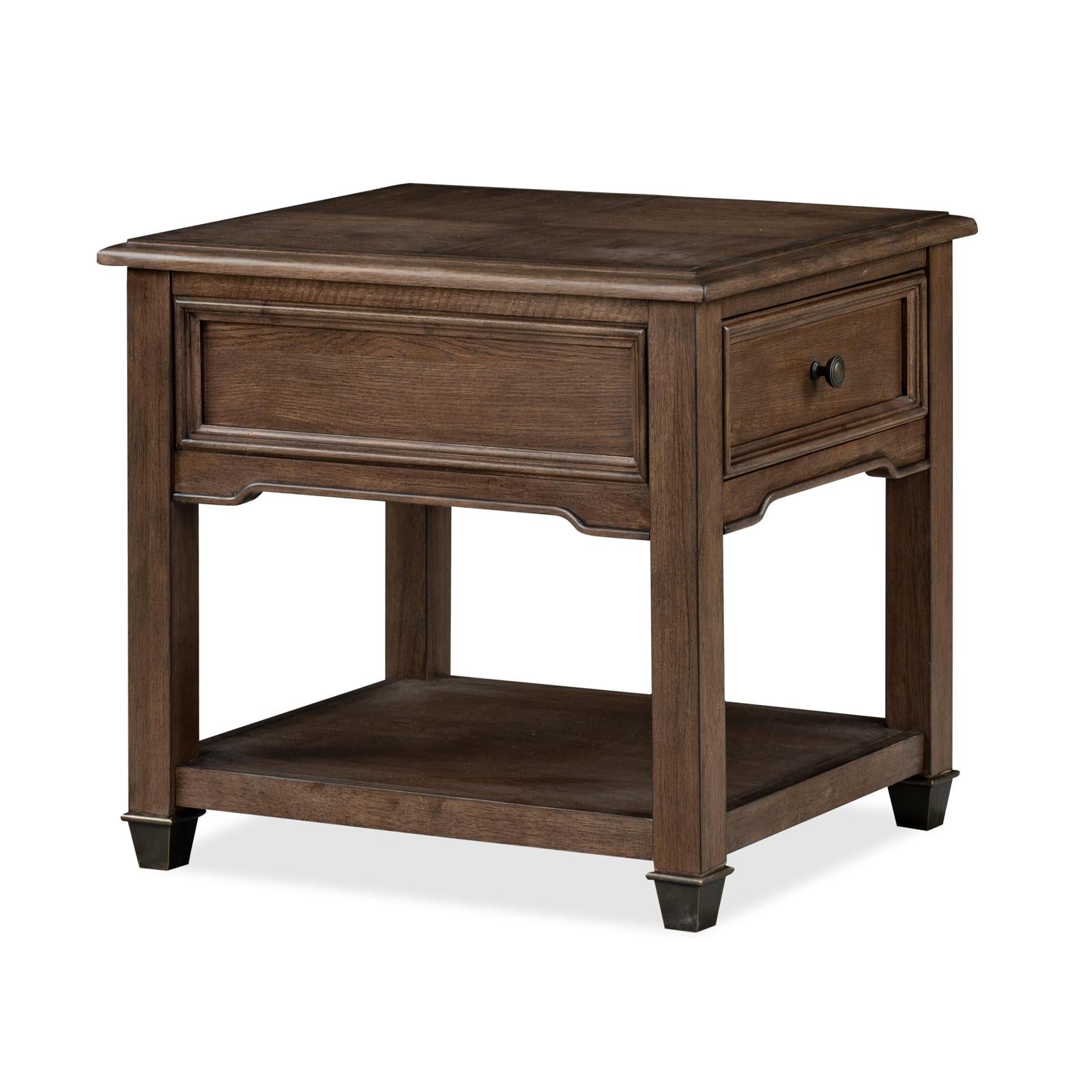 Magnussen Home Cormac Brown Rectangular End Table