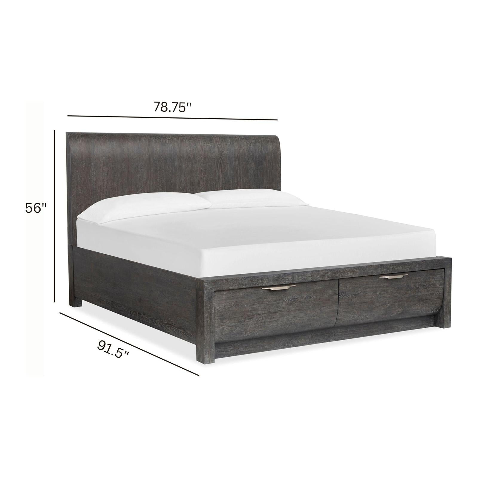 Magnussen Home Kinsley Black Heron Panel Bed