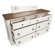 Magnussen Home Kingston Whisper White & Cerused Nutmeg Drawer Dresser