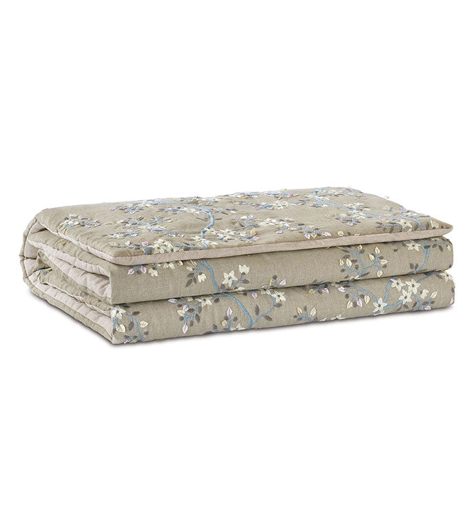 Eastern Accents Amberlynn Embroidered Bed Scarf