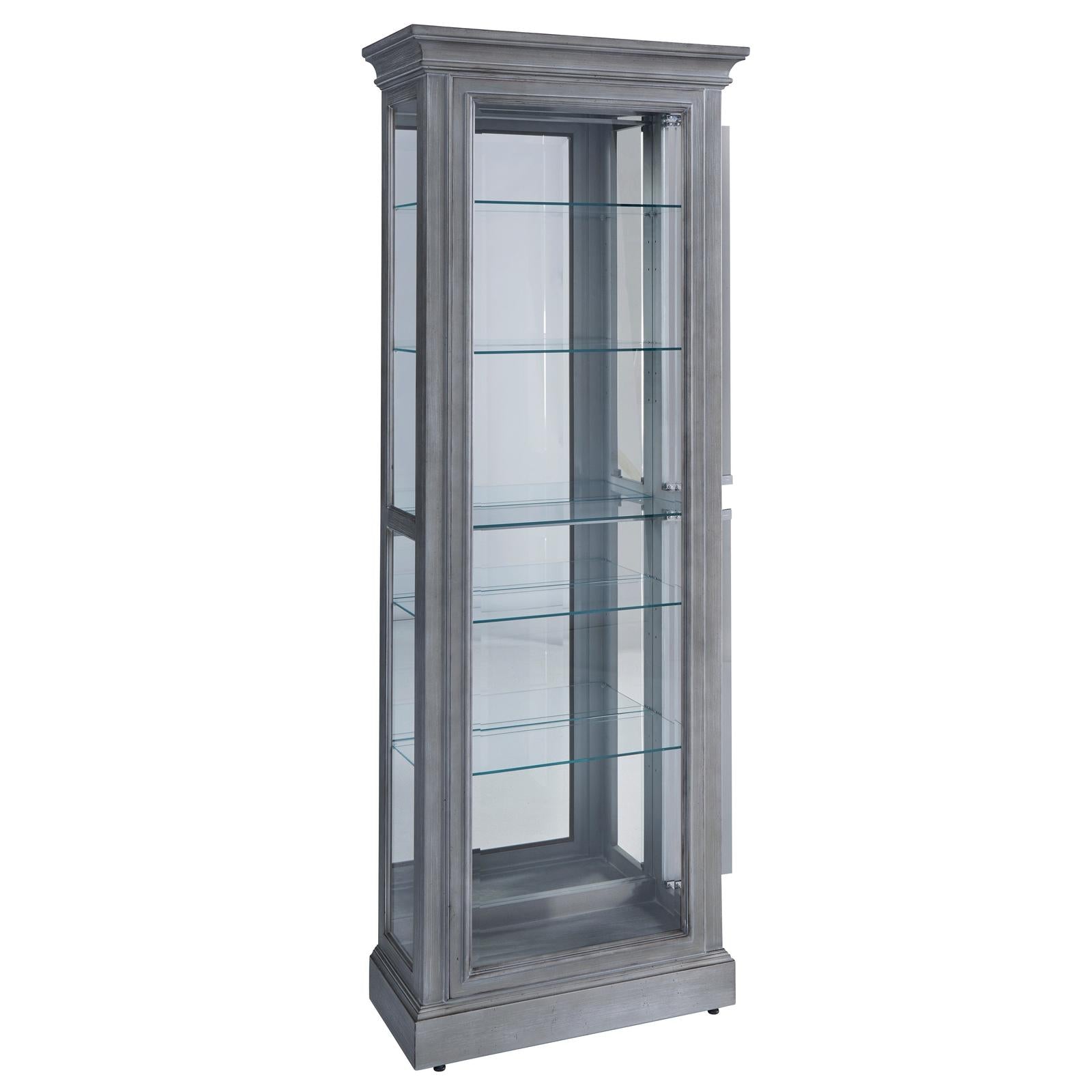 Pulaski Furniture Pulaski Furniture Accents Gray Side Entry Curio Cabinet