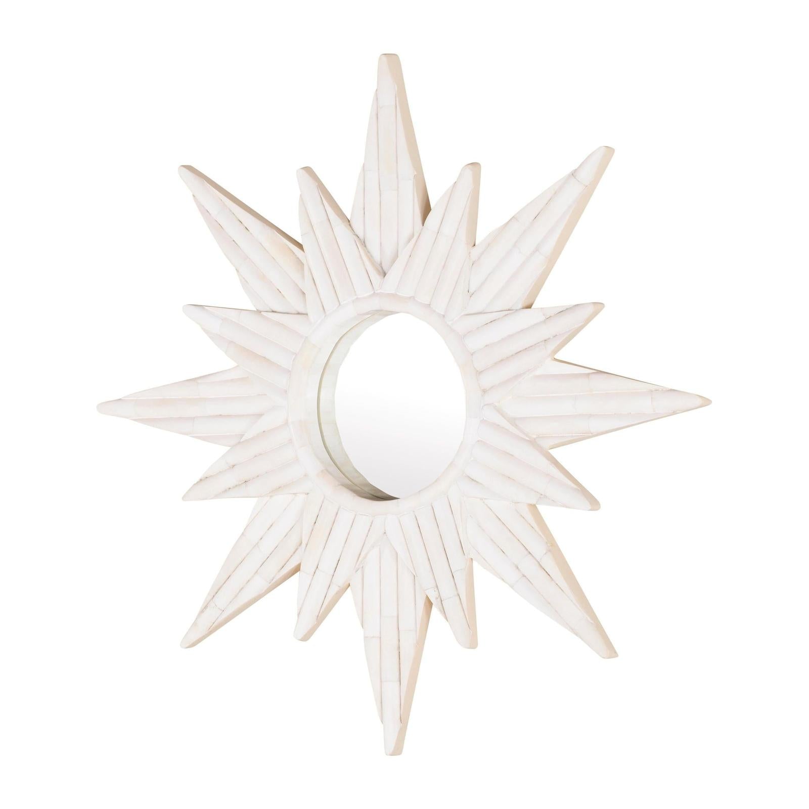 Century Furniture Sunburst Bone Mirror