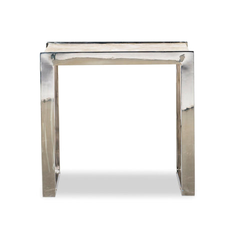 Century Furniture Grand Tour Samantha Glassy Quartz Lamp Table