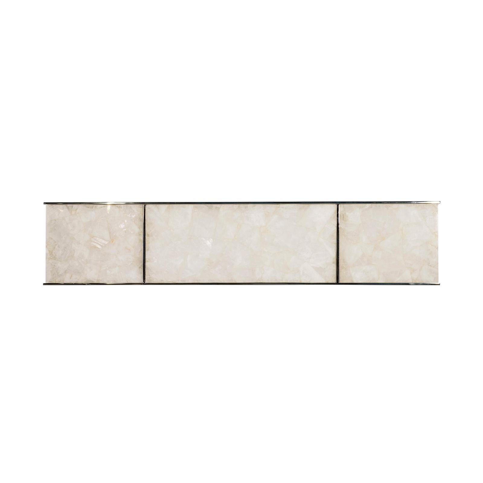 Century Furniture Grand Tour Samantha Glassy Quartz Console Table