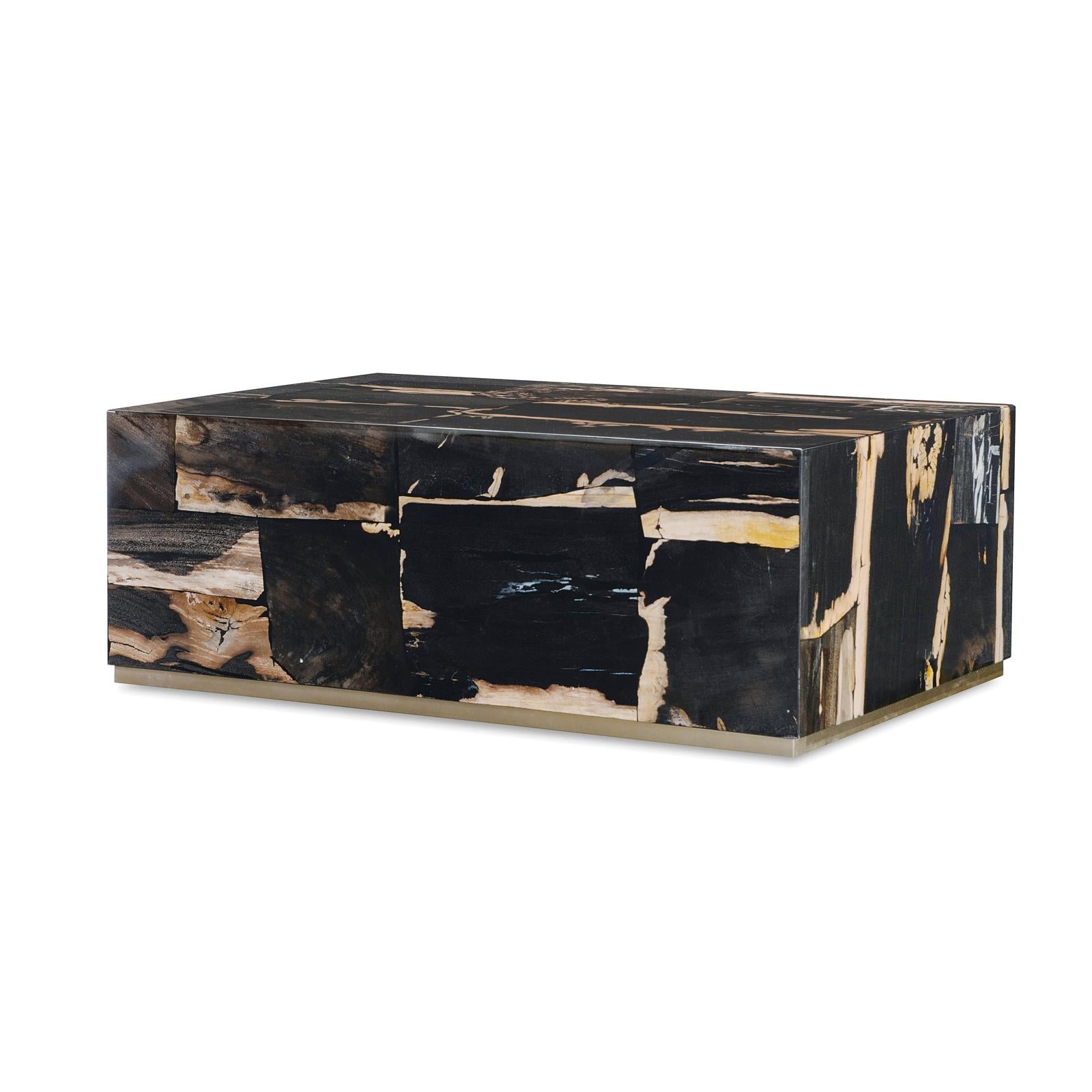 Century Furniture Grand Tour Furniture Petrified Wood Cocktail Table