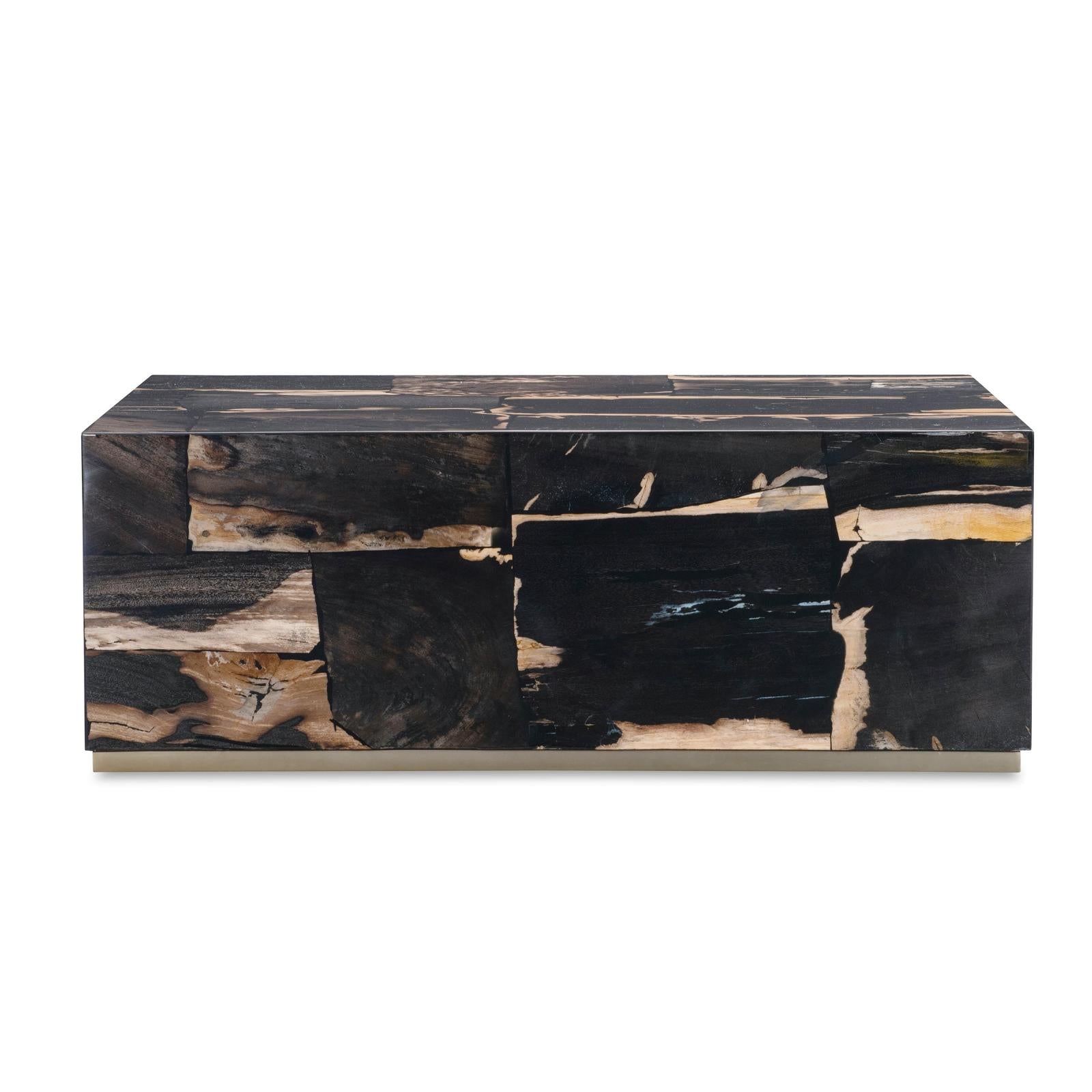 Century Furniture Grand Tour Furniture Petrified Wood Cocktail Table