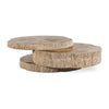 Century Furniture Grand Tour Elan Petrified Wood Stack Cocktail Light
