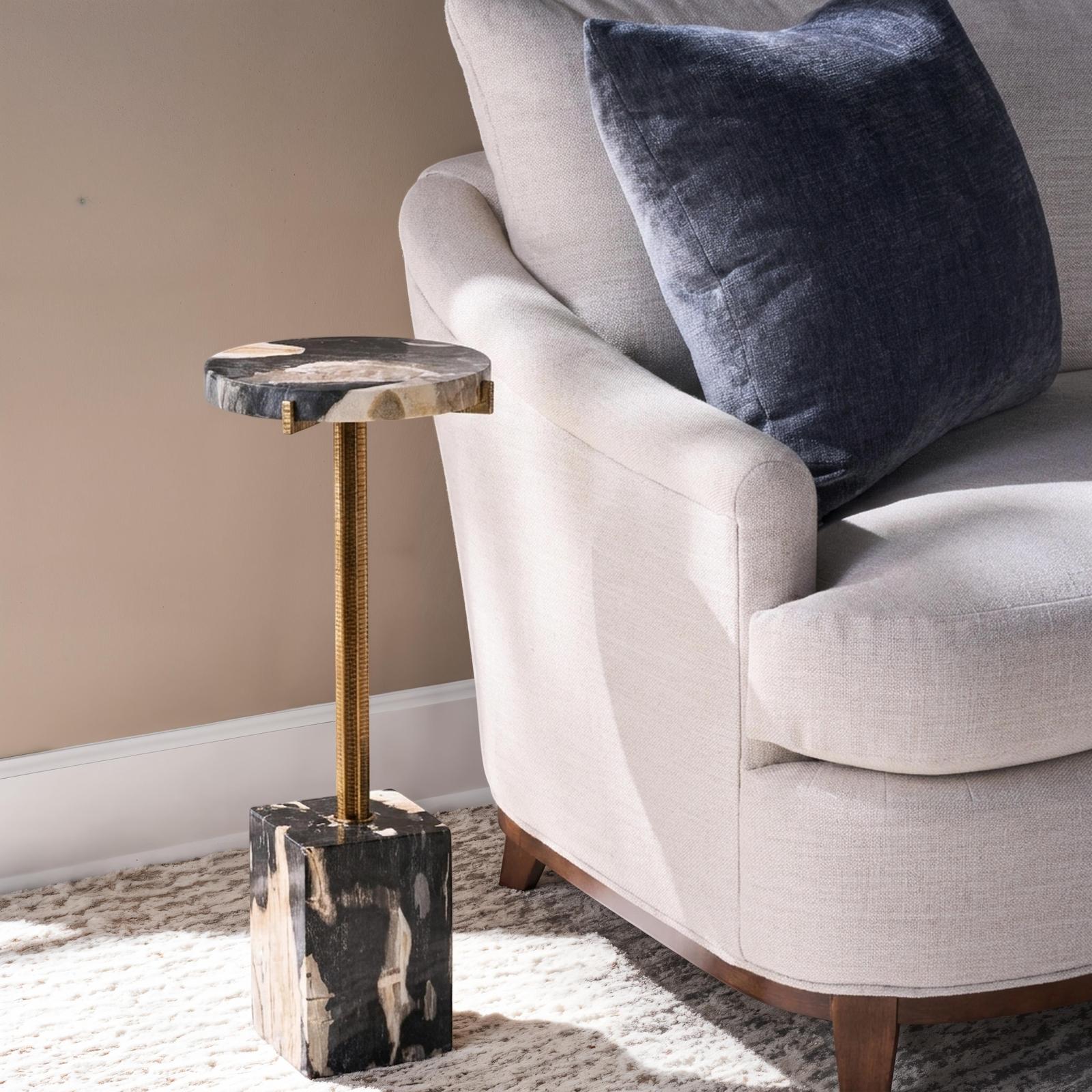 Century Furniture Grand Tour Furniture Acme Petrified Wood Drinks Table