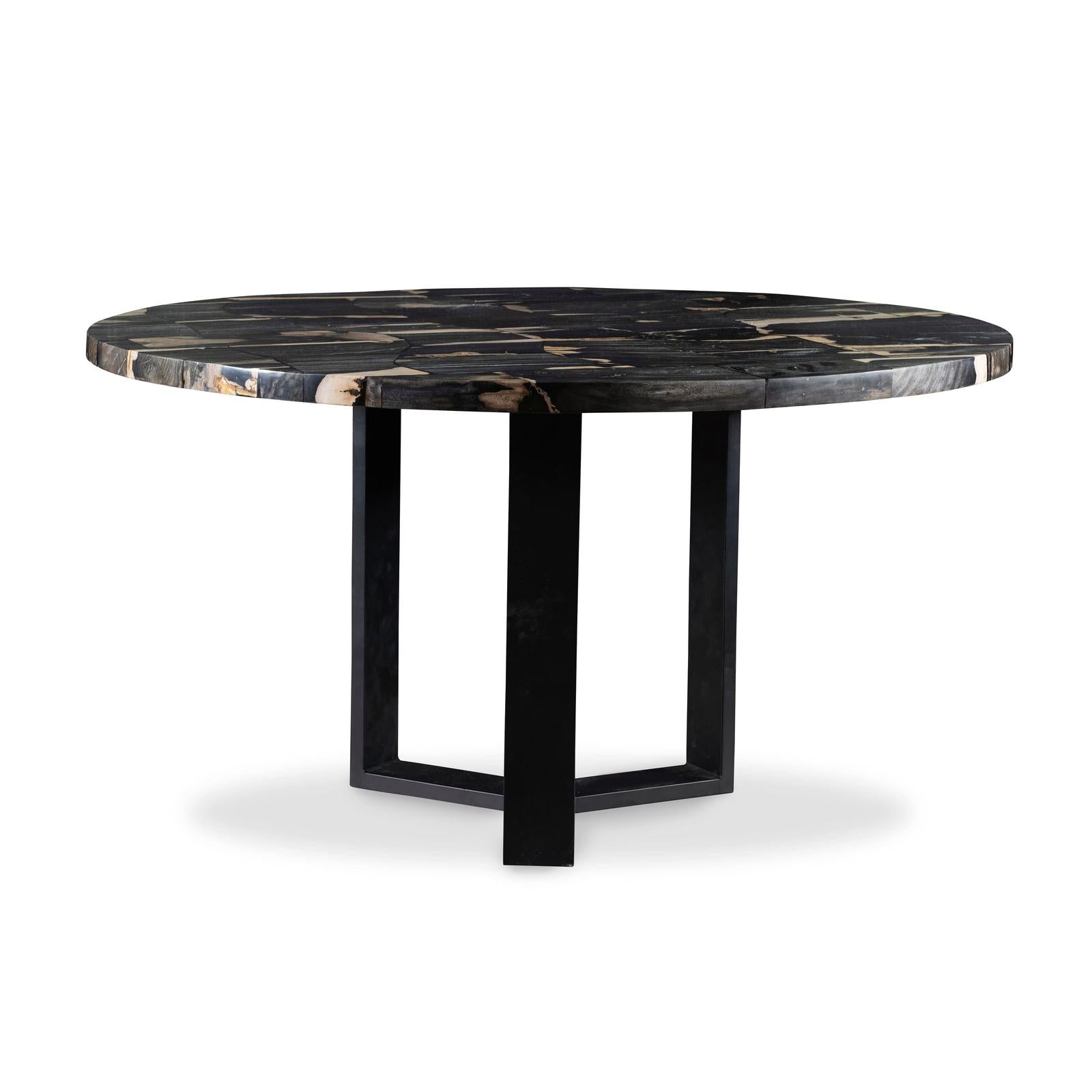 Century Furniture Grand Tour Furniture Andreas Round Petrified Wood Dining Table