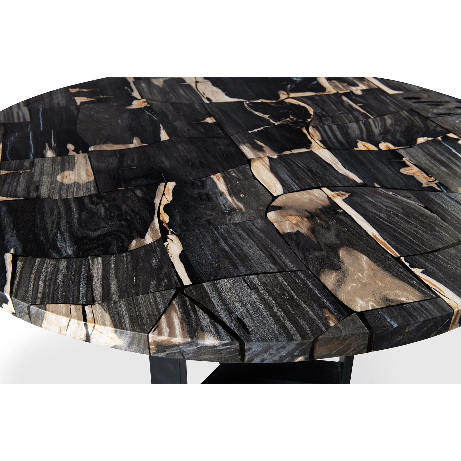 Century Furniture Grand Tour Furniture Andreas Round Petrified Wood Dining Table