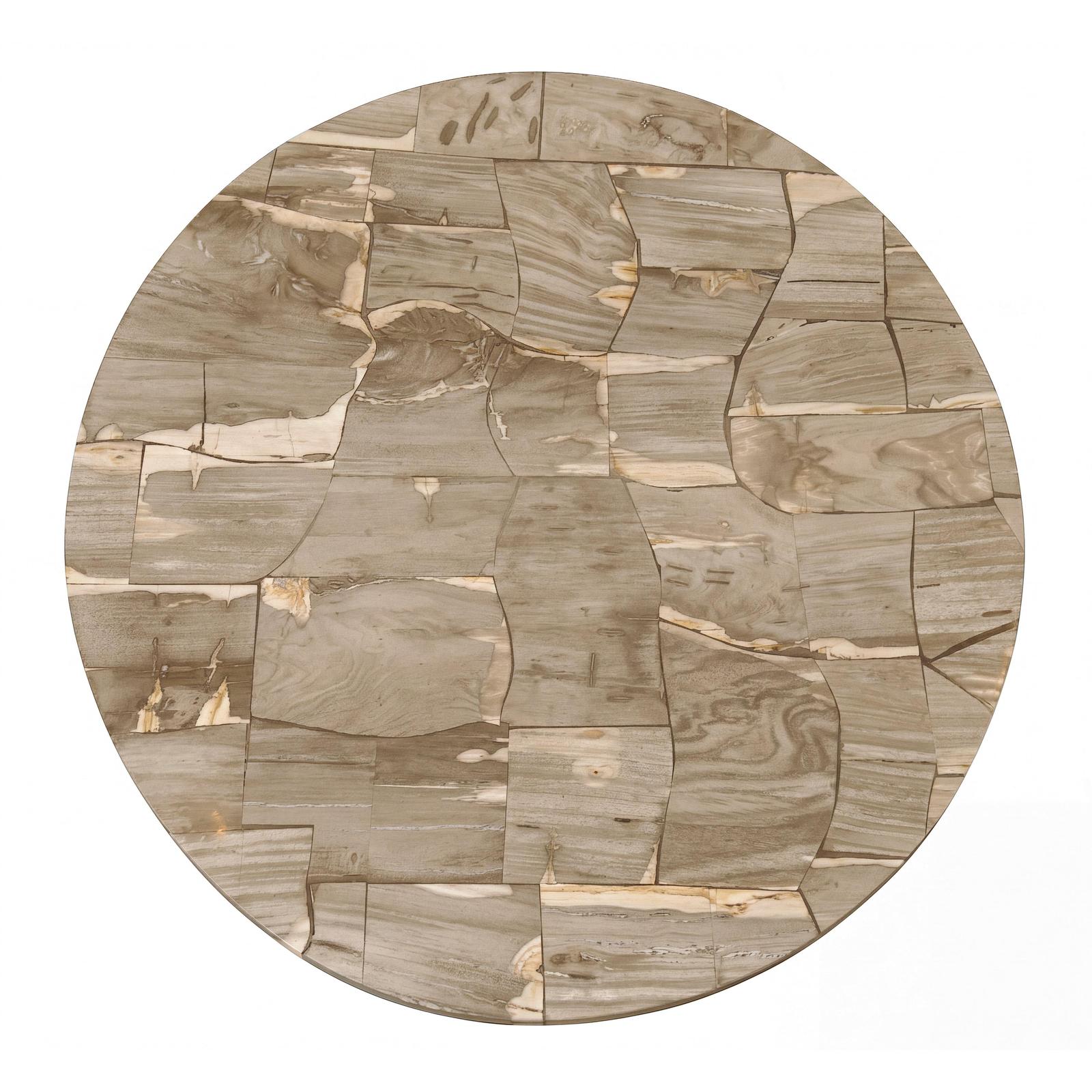 Century Furniture Grand Tour Furniture Andreas Round Petrified Wood Dining Table