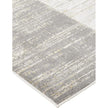 Feizy Aura 3736F Modern Abstract Rug in Gray/Ivory