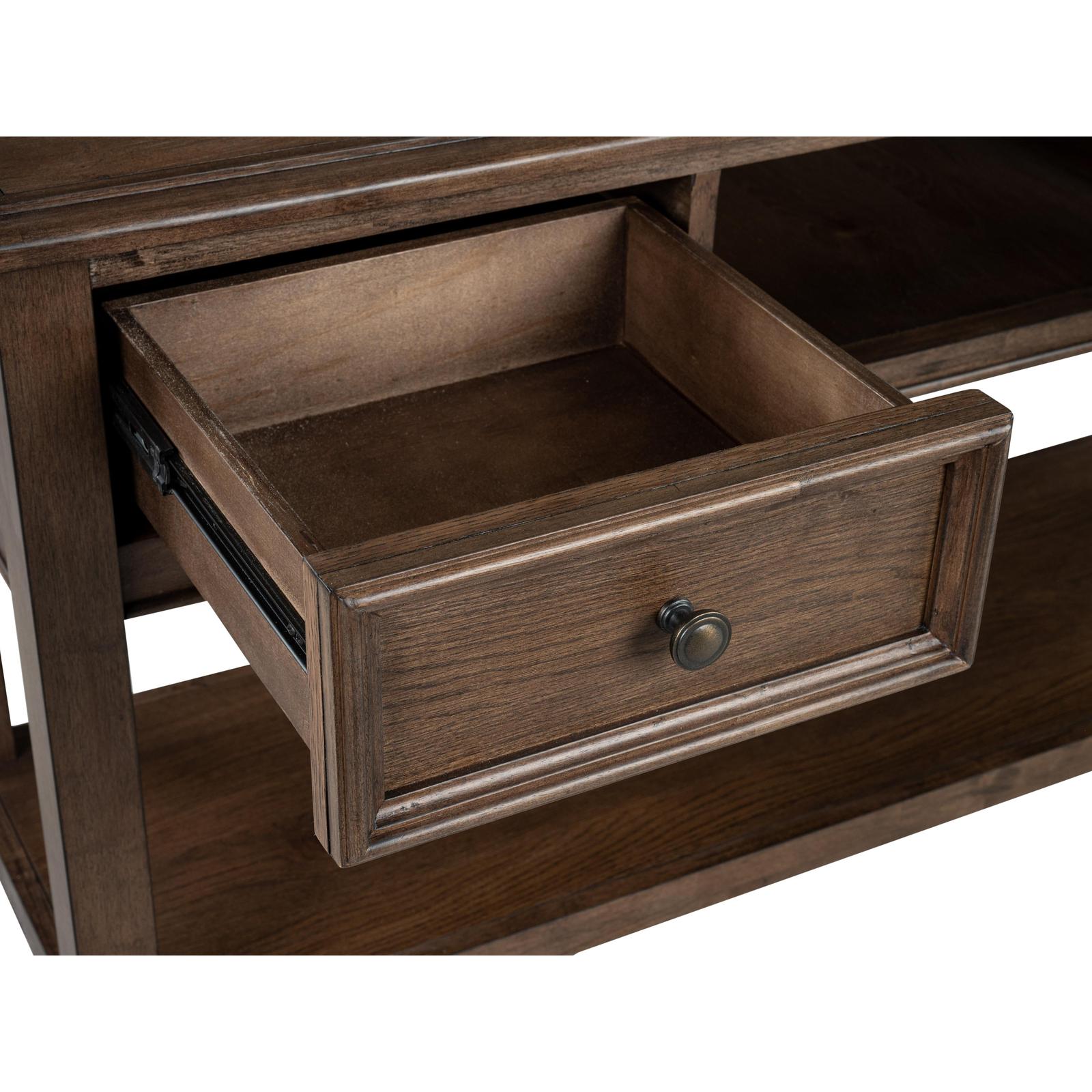 Magnussen Home Cormac Brown Rectangular Sofa Table