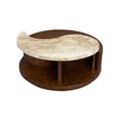 Magnussen Home Mcpherson Burnt Umber Round Cocktail Table With Casters