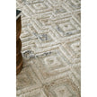 Feizy Anica 8004F Transitional Moroccan Rug in Ivory/Gray/Black