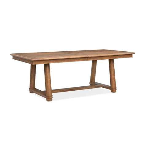Magnussen Home Woodward Dark Clove Trestle Extendable Dining Table