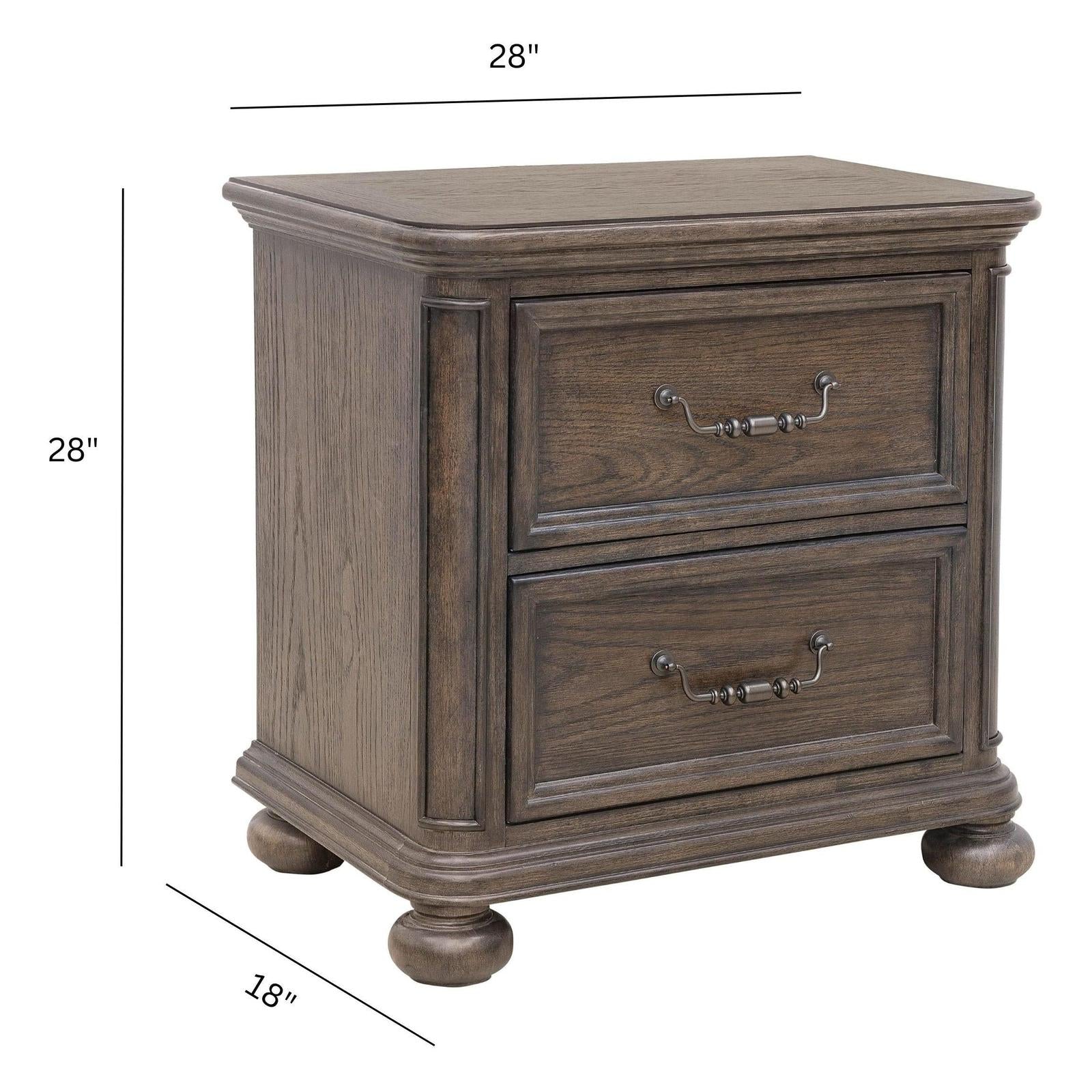 Pulaski Furniture Saddle Creek Timber Brown Drawer Nightstand