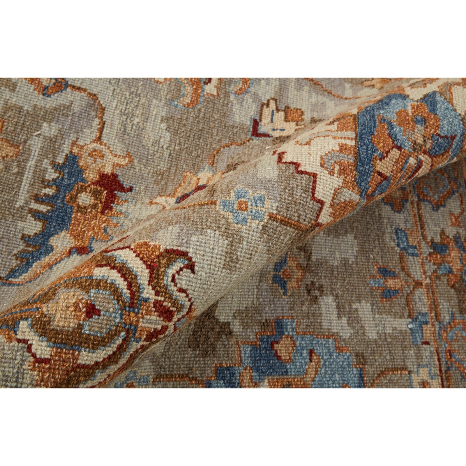 Feizy Leylan 0583F Transitional Floral & Botanical in Brown/Tan/Gray