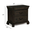 Magnussen Home Bellamy Peppercorn Drawer Nightstand