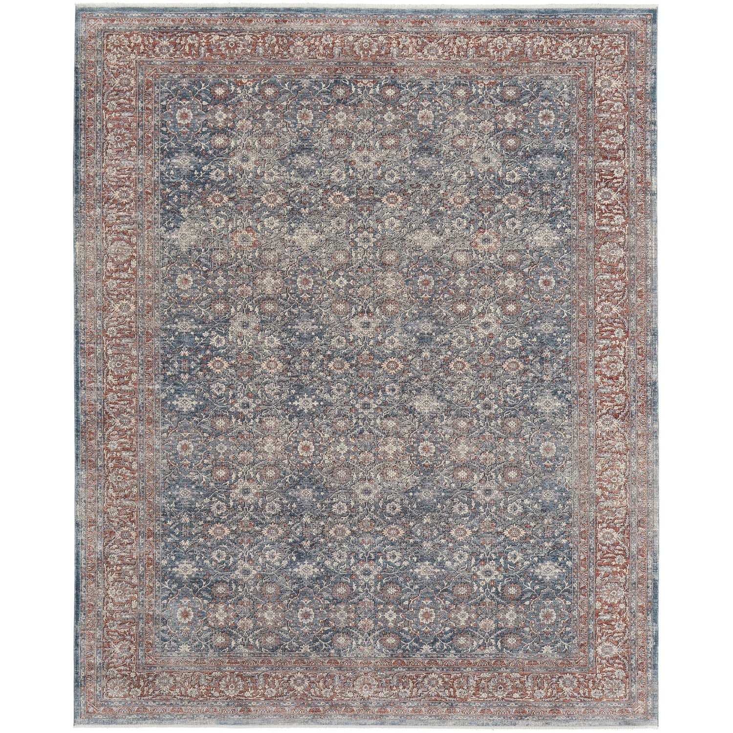 Feizy Marquette 39GTF Transitional Oriental in Blue/Red