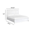 Salt Life Home Windmill Harbour White Whisp and Sand Queen Panel Bed Sale
