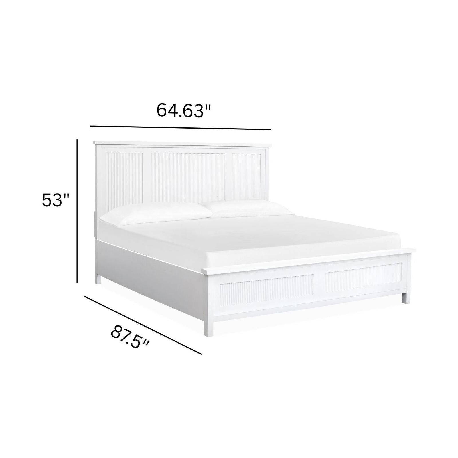 Salt Life Home Windmill Harbour White Whisp and Sand Queen Panel Bed Sale
