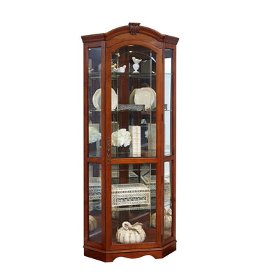 Pulaski Furniture PFC Curios Mirrored Curio Corner Cabinet