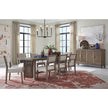 Magnussen Home Kavanaugh Weathered Kona Brown Upholstered Side Chair Set of 2