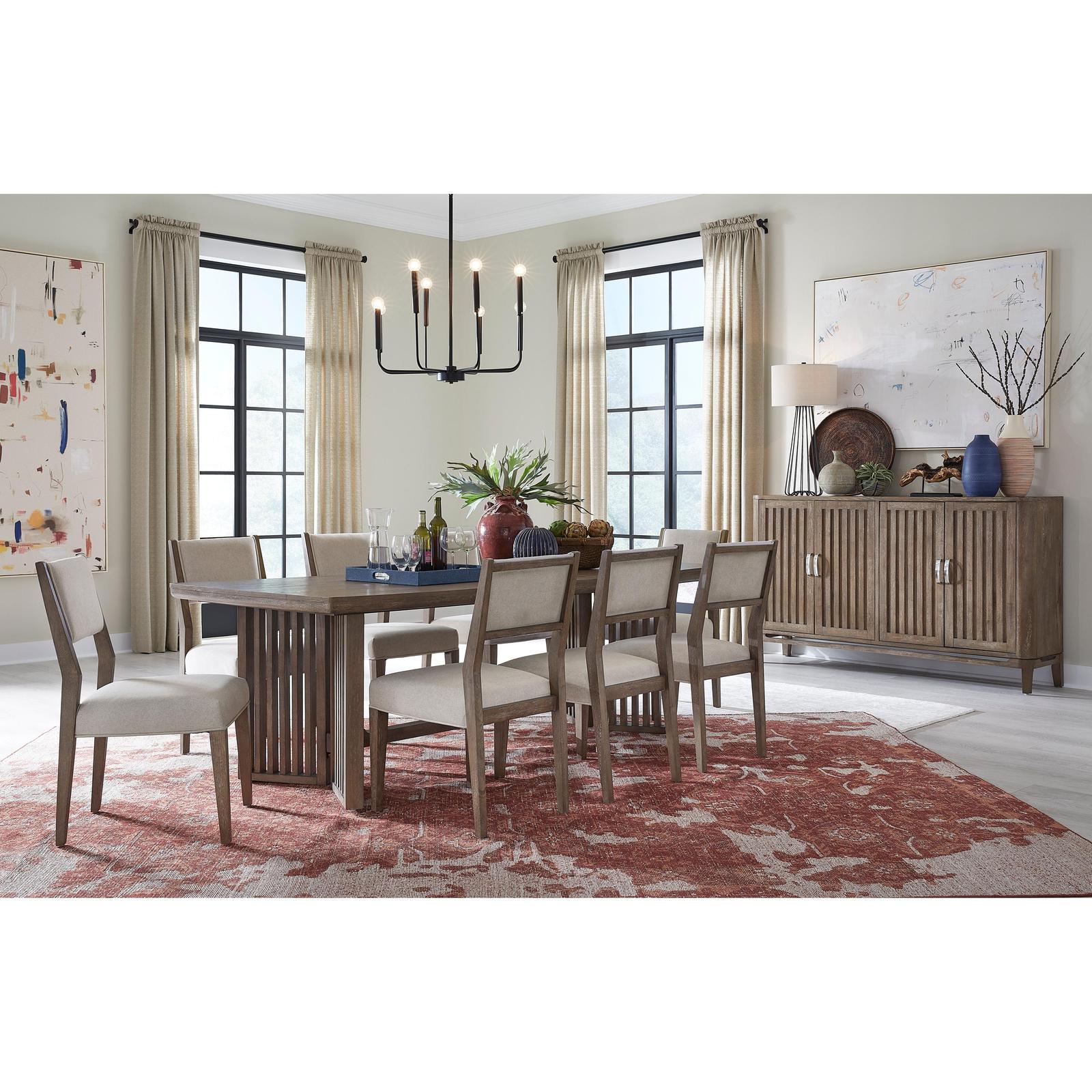 Magnussen Home Kavanaugh Weathered Kona Brown Upholstered Side Chair Set of 2