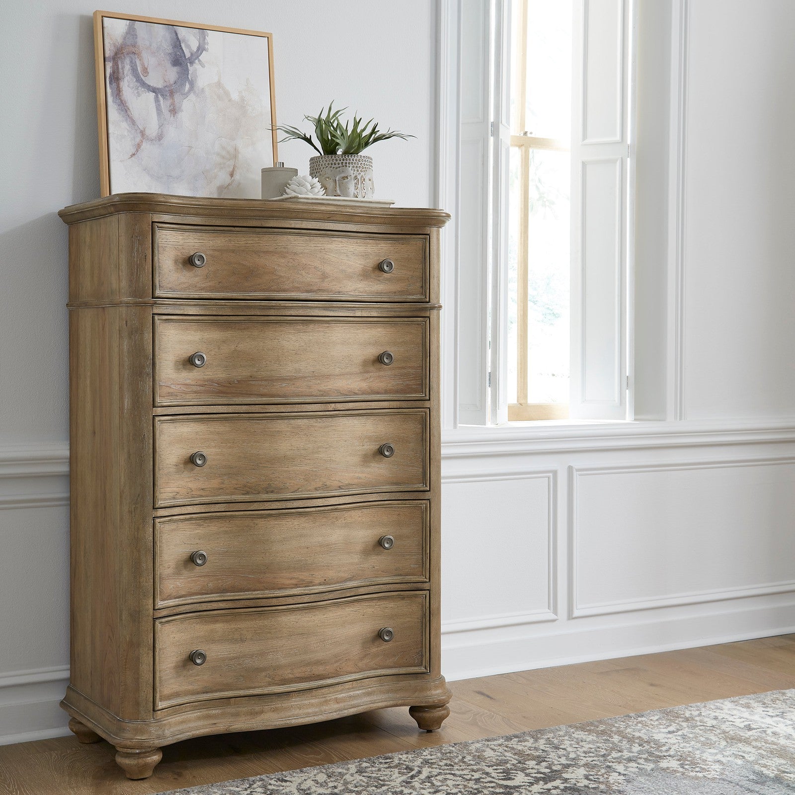 Pulaski Furniture Weston Hills Flax Seed 5 Drawer Chest