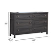 Magnussen Home Merrifield Raisin Black Double Drawer Dresser