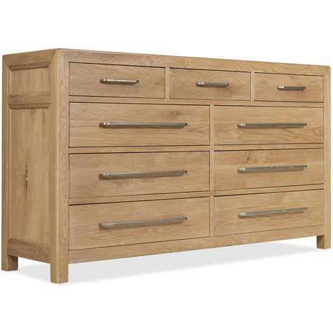 Hooker Furniture Driftwood Nine-Drawer Dresser