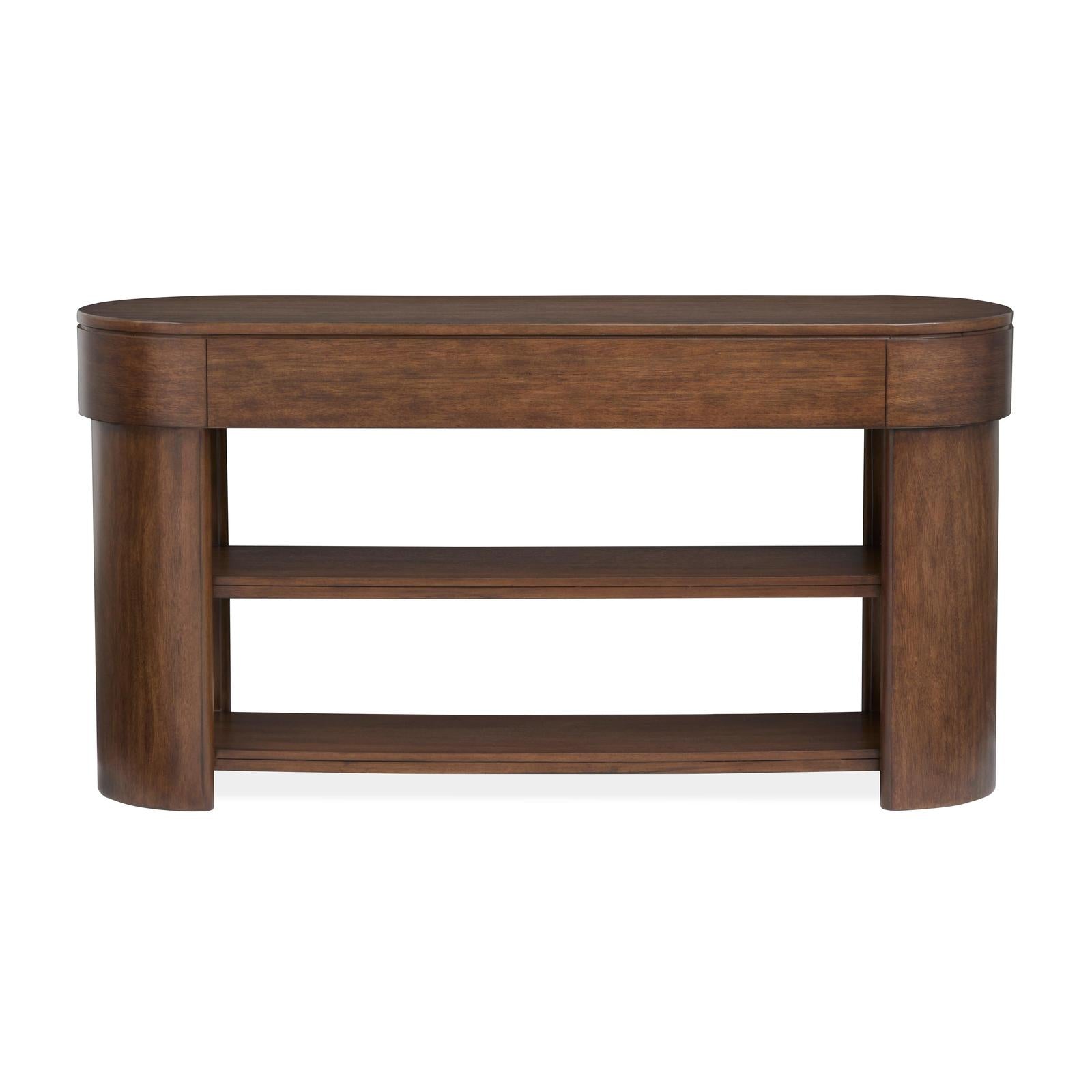 Magnussen Home Holloway Toasted Almond Oval Sofa Table