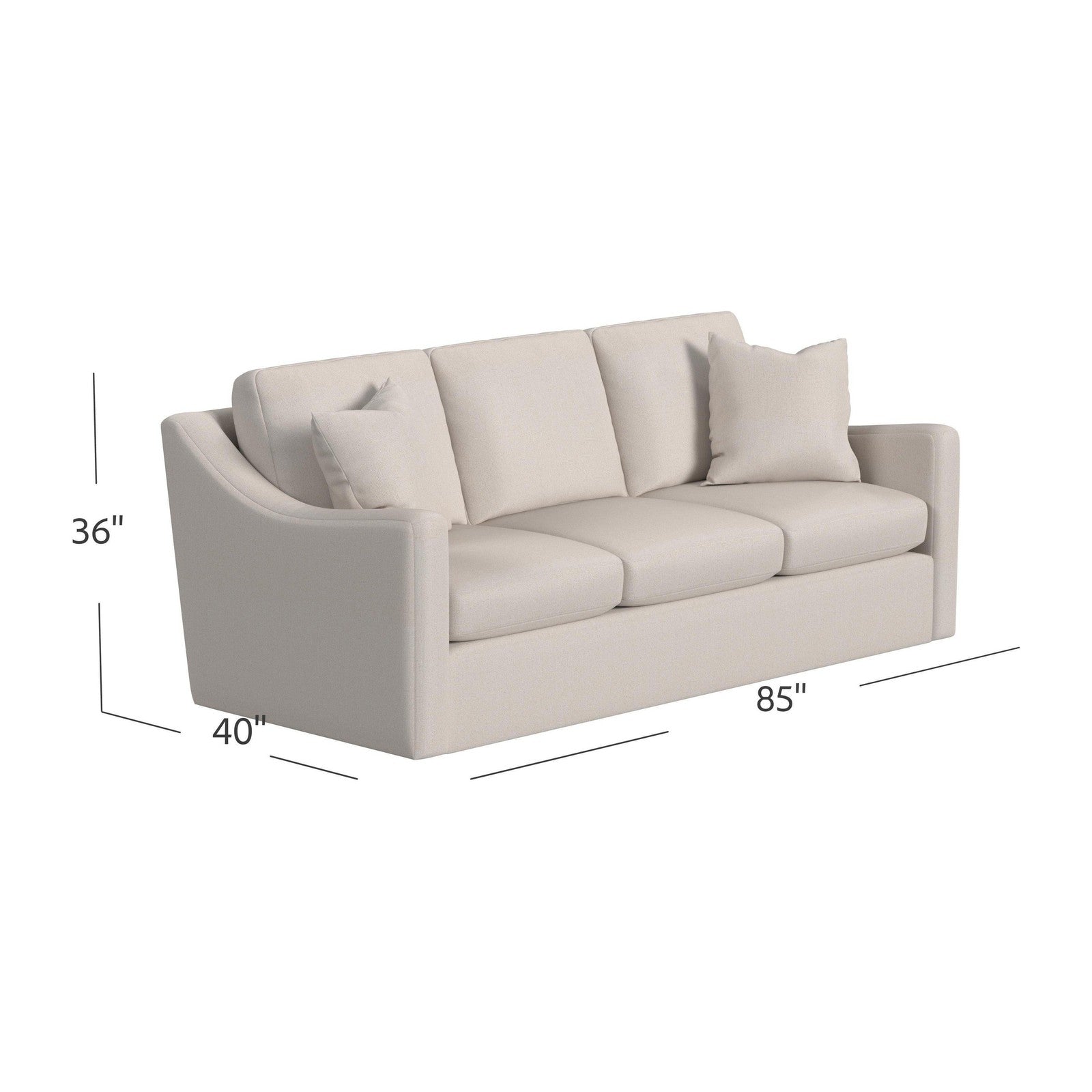 Hooker Upholstery Dimitri 3 over 3 Sofa