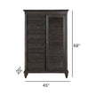 Magnussen Home Calistoga Weathered Charcoal Gentleman's Chest
