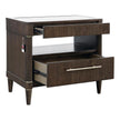 Pulaski Furniture Asher Park Piano Brown Glass Top Bachelor Chest