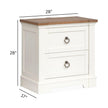 Magnussen Home Kingston Whisper White & Cerused Nutmeg Drawer Nightstand