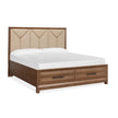 Magnussen Home Callisto Bourbon Brown Upholstered Panel Bed