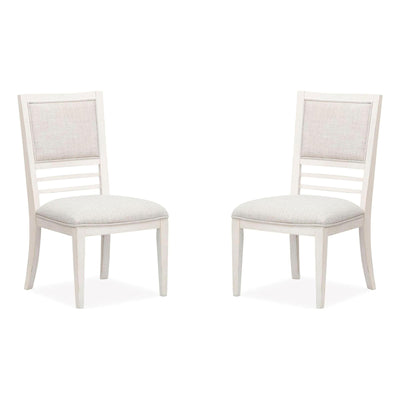 Salt Life Home Echo Isles Sea Pearl and Driftwood Upholstered Side Chair Two Pack Sale