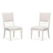 Salt Life Home Echo Isles Sea Pearl and Driftwood Upholstered Side Chair Two Pack
