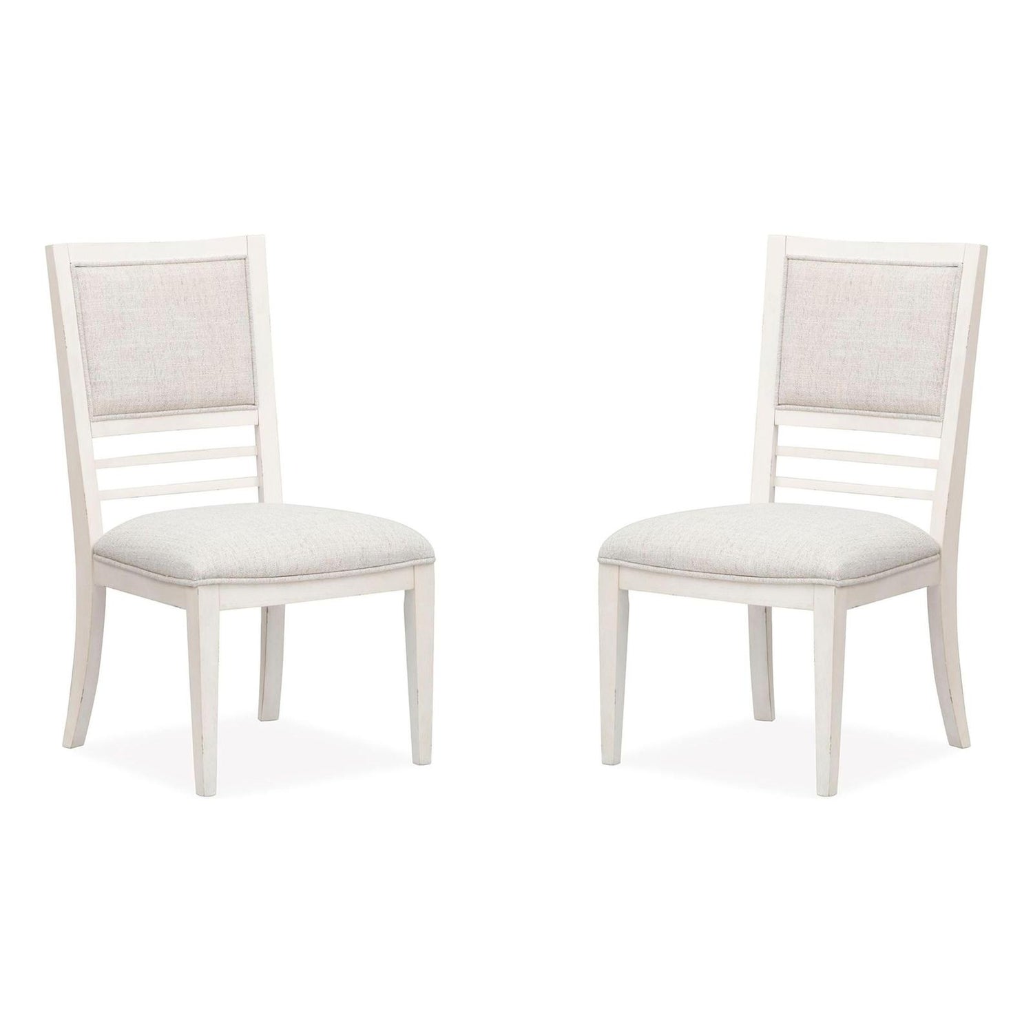 Salt Life Home Echo Isles Sea Pearl and Driftwood Upholstered Side Chair Two Pack