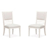 Salt Life Home Echo Isles Sea Pearl and Driftwood Upholstered Side Chair Two Pack